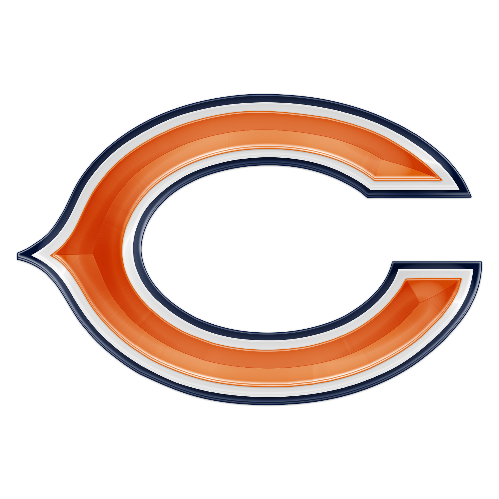 Chicago Bears Crystal Logo vinyl decal